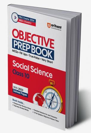 Objective Prep Book Social Science Class 10th HSLC Exam 2024