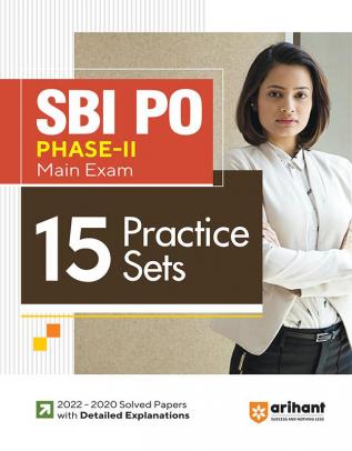 Arihant 15 Practice Sets SBI PO Phase 2 Main Exam 2023-24