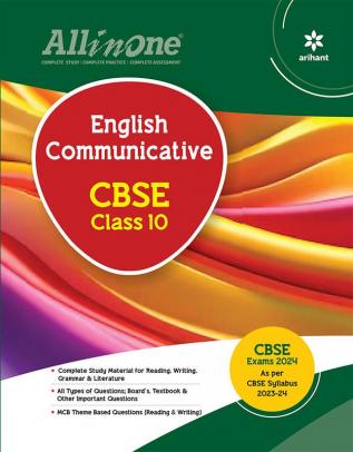 Arihant All In One Class 10th English Communicative for CBSE Exam 2024