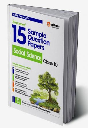 Arihant CBSE Sample Question Papers Class 10 Social Science Book for 2024 Board Exam