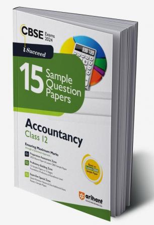 Arihant CBSE Sample Question Papers Class 12 Accountancy Book for 2024 Board Exam