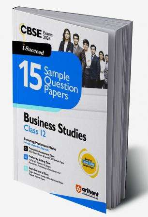 Arihant CBSE Sample Question Papers Class 12 Business Studies Book for 2024 Board Exam