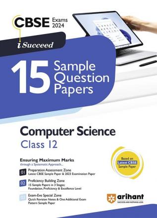 Arihant CBSE Sample Question Papers Class 12 Computer Science Book for 2024 Board Exam