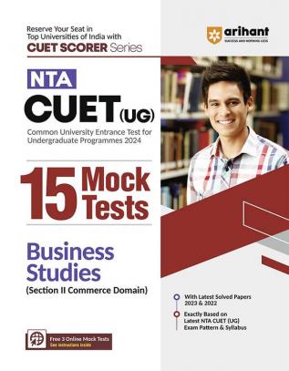 Arihant NTA CUET (UG) 15 Mock Test Bussiness Studies (Section II Commerce Domain)