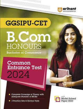 Arihant GGSIPU CET B.Com Hons Common Entrance Exam Guide For 2024 Exams