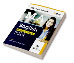 Arihant CUET Delhi University M.A (Master of Arts) English Entrance Exam Guide For 2024 Exams