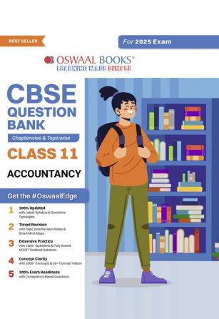 Oswaal CBSE Question Bank Class 11 Accountancy Hardcover Book Chapterwise and Topicwise Solved Papers For 2025 Exams