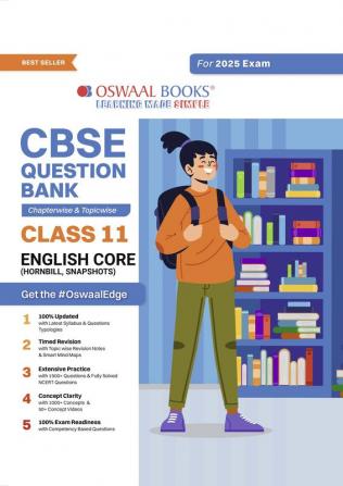 Oswaal CBSE Question Bank Class 11 English Core Hardcover Book Chapterwise and Topicwise Solved Papers For 2025 Exams