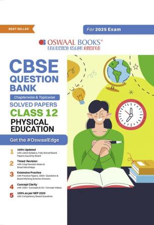 Oswaal CBSE Question Bank Class 12 Physical Education Hardcover Book Chapterwise and Topicwise Solved Papers For Board Exams 2025