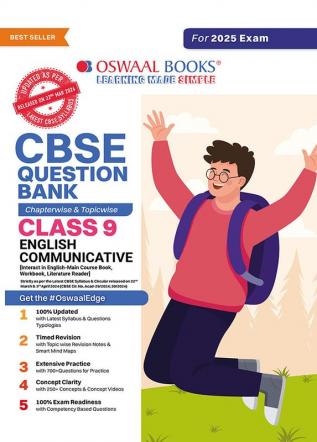 Oswaal CBSE Question Bank Class 9 English Communicative Chapterwise and Topicwise Solved Papers For 2025 Exams