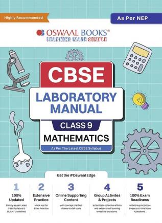 Oswaal CBSE Laboratory Manual Class 9 Mathematics Book | As Per NEP | For Latest Exam