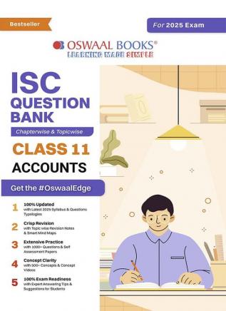 Oswaal ISC Question Bank Class 11 Accounts | Chapterwise | Topicwise | Solved Papers | For 2025 Exams