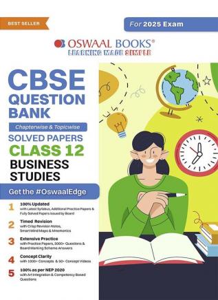 Oswaal CBSE Question Bank Class 12 Business Studies Chapterwise and Topicwise Solved Papers For Board Exams 2025