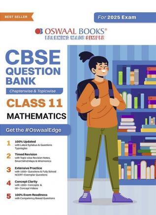 Oswaal CBSE Question Bank Class 11 Mathematics Chapterwise and Topicwise Solved Papers For 2025 Exams