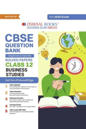 Oswaal CBSE Question Bank Class 12 Business Studies Hardcover Book Chapterwise and Topicwise Solved Papers For Board Exams 2025