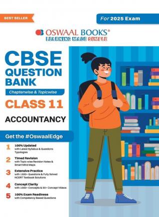 Oswaal CBSE Question Bank Class 11 Accountancy Chapterwise and Topicwise Solved Papers For 2025 Exams