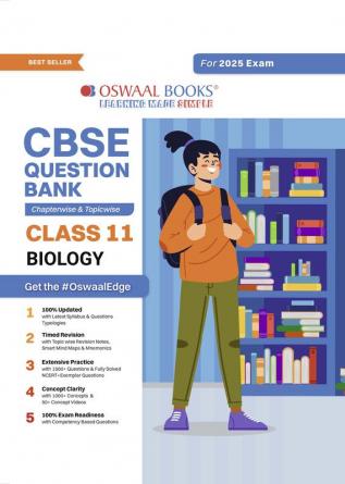 Oswaal CBSE Question Bank Class 11 Biology Hardcover Book Chapterwise and Topicwise Solved Papers For 2025 Exams