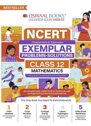 Oswaal NCERT Exemplar (Problems - solutions) Class 12 Mathematics Book