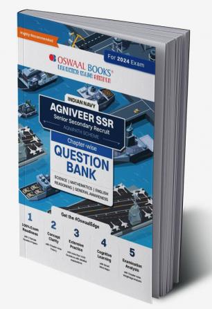 Oswaal Indian Navy – Agniveer SSR (Senior Secondary Recruit) (Agnipath Scheme) Question Bank | Chapterwise Topicwise for Science| Mathematics | English | Reasoning | General Awareness For 2024 Exam