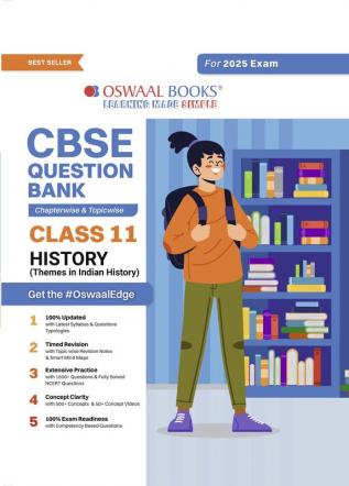 Oswaal CBSE Question Bank Class 11 History Hardcover Book Chapterwise and Topicwise Solved Papers For 2025 Exams