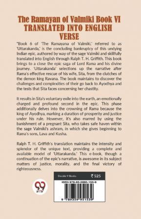 The Ramayan of Valmiki Book VI TRANSLATED INTO ENGLISH VERSE ENGLISH