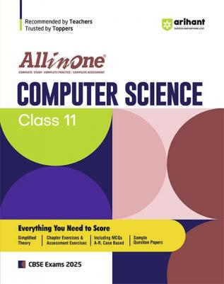 Arihant All In One Class 11th Computer Science for CBSE Exam 2024