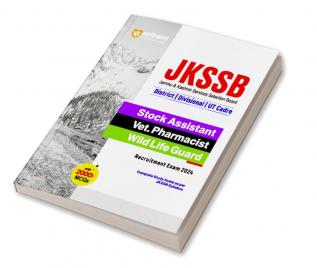 Arihant JKSSB Stock Assistant/ Vet. Pharmacist/Wild Life Guard Recruitment Exam Guide 2024 Hindi | Complete Study Guide as per JKSSB Syllabus | With 2000+ MCQs