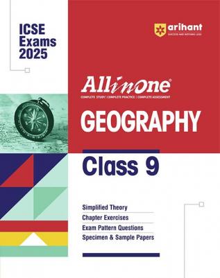 Arihant All In One Class 9th Geography for ICSE Exam 2024