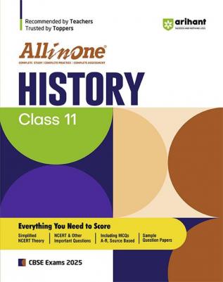 Arihant All In One Class 11th History for CBSE Exam 2024