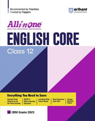 All in one CBSE ENGLISH CORE 12TH