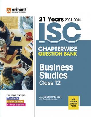 ISC Chapterwise Business Studies 12th