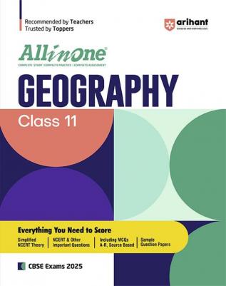 Arihant All In One Class 11th Geography for CBSE Exam 2024