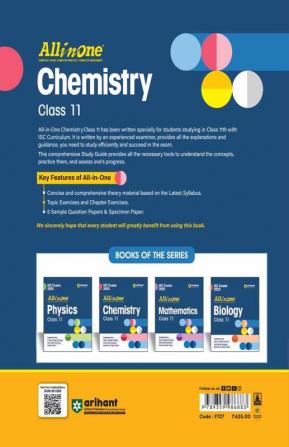 Arihant All In One Class 11th Chemistry for ISC Exam 2024