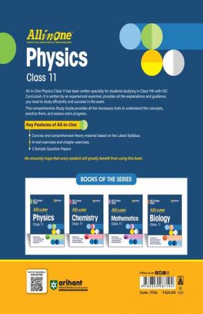 Arihant All In One Class 11th Physics for ISC Exam 2024