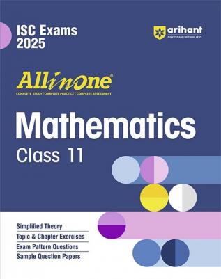 Arihant All In One Class 11th Mathematics for ISC Exam 2024