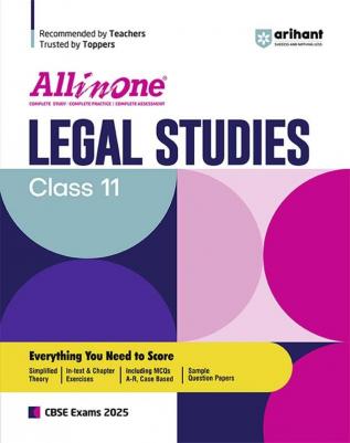 All In One Class 11th Legal Studies for CBSE Exam 2024