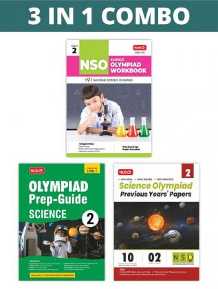 MTG National Science Olympiad (NSO) Workbook Prep-Guide & Previous Years Papers (PYQs) with Mock Test Paper Class 2 - SOF Olympiad Books For 2024-25 Exam (Set of 3 Books)