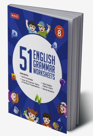 Mtg 51 English Grammar Worksheets Class 8 – Grammar Work Books To Practice English Concepts In Interactive Way (Based On Cbse/Ncert)