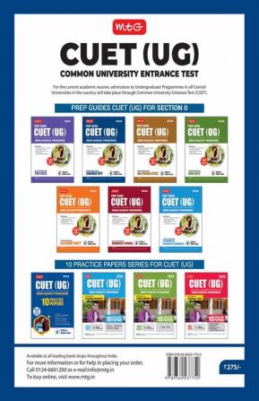 MTG Prep Guide For CUET (UG) Chemistry 2024 (Section - II Domain Science) | Chapterwise Practice Corner with Detailed Solutions & Mock Test Papers with OMR Sheet