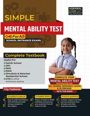 Examcart School Entrance Exam Mental Ability Test (Reasoning) Class 6th Textbook for 2025 Exam in English