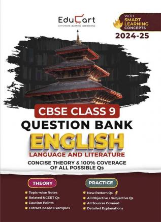 Educart CBSE Question Bank Class 9 English Language and Literature 2024-25 (For 2025 Board Exams)