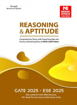 Reasoning and Aptitude for GATE and ESE- 2025