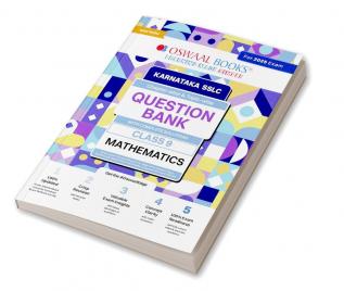 Oswaal Karnataka SSLC Question Bank Class 9 Mathematics Book | Chapter-wise & Topic-wise | With Complete Solutions | For Board Exams 2025