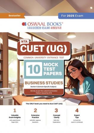 Oswaal NTA CUET (UG) 10 Mock Test Papers Business Studies (For 2025 Exam)