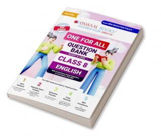 Oswaal One For All Question Bank NCERT & CBSE, Class-8 English (For 2024 Exam)