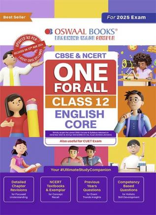 Oswaal CBSE & NCERT One for All | Class 12 English Core For 2025 Board Exam