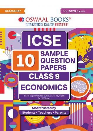 Oswaal ICSE | 10 Sample Question Papers | Class 9 | Economics (For 2025 Exam)