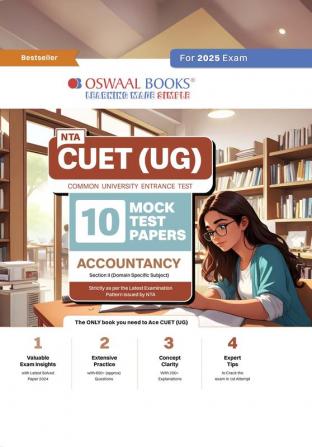 Oswaal NTA CUET (UG) 10 Mock Test Papers Accountancy (For 2025 Exam)