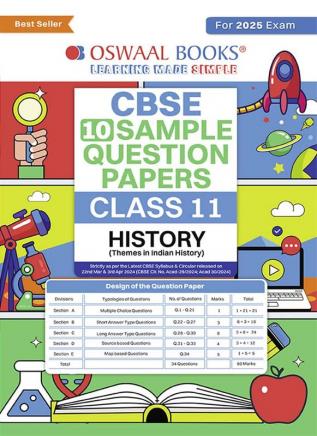 Oswaal Cbse Sample Question Papers Class 11 History (For 2025 Exam)