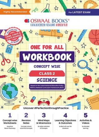 Oswaal One For All Workbook Concept Wise Class-2 Science (For Latest Exam)